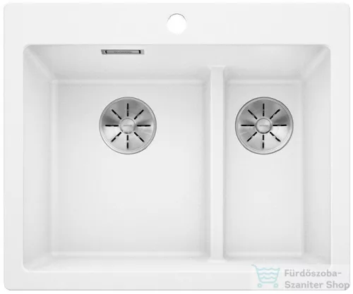 Blanco PLEON 6 SILGRANIT® Split mosogató medence, balos főmedence, fehér 521693