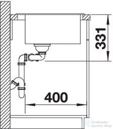 Blanco PLEON 6 SILGRANIT® Split mosogató medence, balos főmedence, fehér 521693