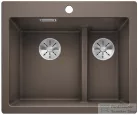Blanco PLEON 6 SILGRANIT® Split mosogató medence, balos főmedence, kávé 521698
