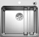 Blanco ETAGON 500-IF/A rozsdamentes acél mosogató medence, PushControl lefolyó-távműködtetővel, selyemfényű acél 521748
