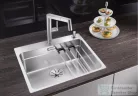 Blanco ETAGON 500-IF/A rozsdamentes acél mosogató medence, PushControl lefolyó-távműködtetővel, selyemfényű acél 521748