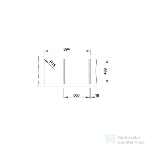 BLANCO AXIS III 5 S-IF selyemfényű rozsdamentes acél mosogató medence 522103