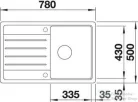 Blanco LEGRA 45 S SILGRANIT® mosogató medence, antracit 522201