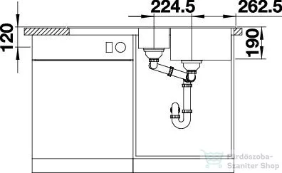 Blanco LEGRA 6 S SILGRANIT® mosogató medence, antracit 522207