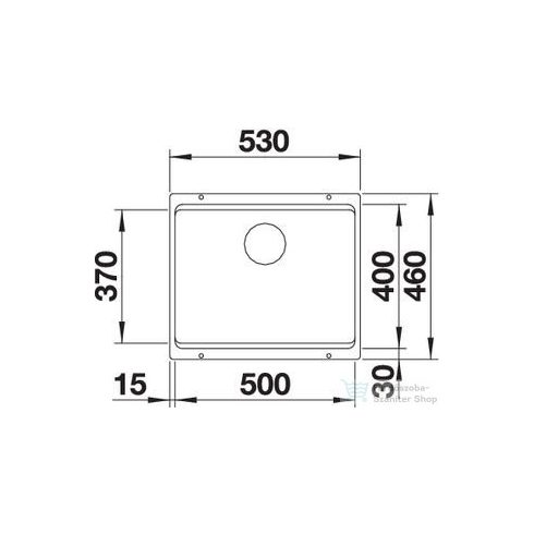 BLANCO ETAGON 500-U palaszürke gránit mosogató  522228