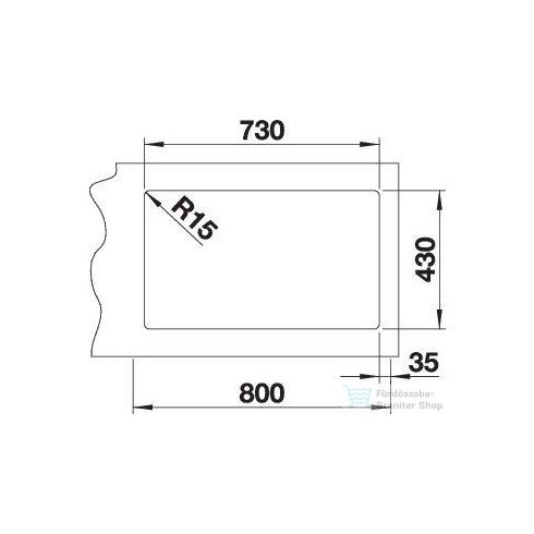 Blanco ANDANO 700-IF selyemfényű rozsdamentes acél mosogató 522969