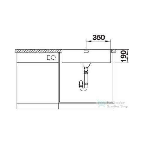 Blanco ANDANO 700-IF selyemfényű rozsdamentes acél mosogató 522969