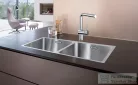 Blanco ANDANO 400/400-IF rozsdamentes acél mosogató medence, selyemfényű acél 522985