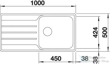 Blanco LEMIS XL 6 S-IF rozsdamentes acél mosogató medence, csaplyuk nélkül, fényezett acél 523034
