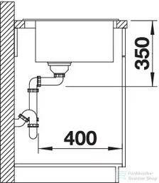 Blanco PLEON 8 SILGRANIT® mosogató medence, palaszürke 523044