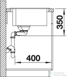 Blanco PLEON 9 SILGRANIT® mosogató medence, jobbos főmedence, tartufo 523064