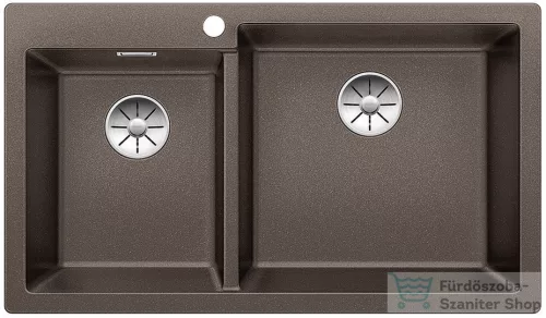 Blanco PLEON 9 SILGRANIT® mosogató medence, jobbos főmedence, kávé 523066