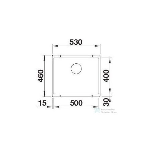 BLANCO ROTAN 500-U SILGRANIT mosogatótál fehér 523076