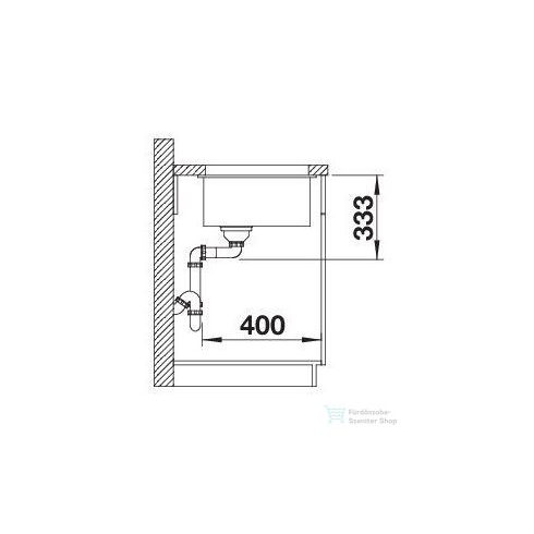 BLANCO ROTAN 500-U SILGRANIT mosogatótál fehér 523076