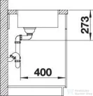 Blanco ZEROX 500-IF Durinox rozsdamentes acél mosogató medence, selyemfényű acél 523098