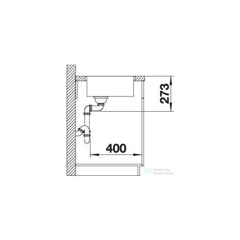 BLANCO ZEROX 500-IF Durinox rozsdamentes acél mosogató medence 523098