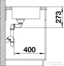 Blanco ZEROX 500-IF Durinox rozsdamentes acél mosogató medence, selyemfényű acél 523098
