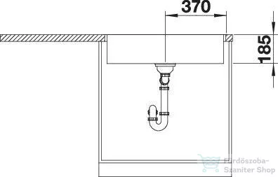 Blanco ZEROX 700-IF Durinox rozsdamentes acél mosogató medence, selyemfényű acél 523099
