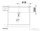 Blanco SUBLINE 800-U SILGRANIT® mosogató medence alulról való beépítéshez, fehér 523145