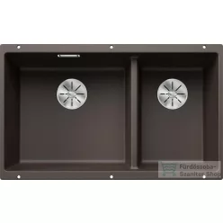  Blanco SUBLINE 430/270-U SILGRANIT® mosogató medence alulról való beépítéshez, balos főmedence, kávé 523160