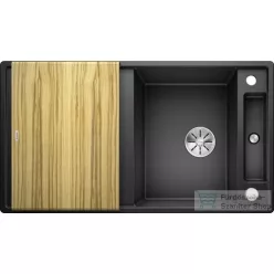   Blanco AXIA III 5 S SILGRANIT® mosogató medence, távműködtetővel, fa vágódeszkával, antracit 523205