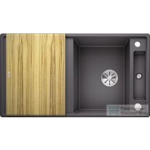   BLANCO AXIA III 5 S palaszürke gránit mosogató fa vágódeszkával távműködtetővel  523206