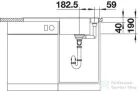 Blanco AXIA III 5 S SILGRANIT® mosogató medence, távműködtetővel, fa vágódeszkával, palaszürke 523206
