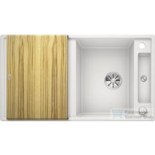   BLANCO AXIA III 5 S fehér gránit mosogató fa vágódeszkával távműködtetővel  523209