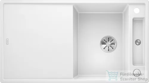 Blanco AXIA III 5 S SILGRANIT® mosogató medence, távműködtetővel, fa vágódeszkával, fehér 523209