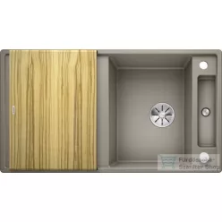   Blanco AXIA III 5 S SILGRANIT® mosogató medence, távműködtetővel, fa vágódeszkával, tartufo 523212