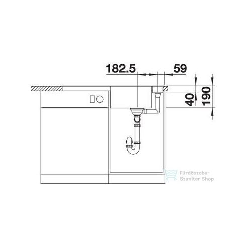 BLANCO AXIA III 5 S tartufo gránit mosogató fa vágódeszkával távműködtetővel  523212