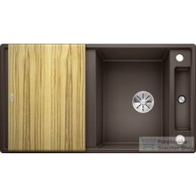   BLANCO AXIA III 5 S kávé gránit mosogató fa vágódeszkával távműködtetővel  523214