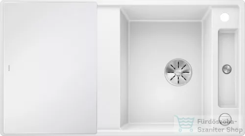 Blanco AXIA III 5 S SILGRANIT® mosogató medence, távműködtetővel, üveg vágólappal, fehér 523219