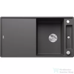   Blanco AXIA III 5 S-F SILGRANIT® mosogató medence munkalapszitű beépítéshez, távműködtetővel, fa vágódeszkával, palaszürke 523226