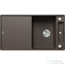   BLANCO AXIA III 5 S-F silgránit mosogató medence,forgatható kivitel,  fa vágódeszkával, munkalapszintű beépítés, kávé 523230