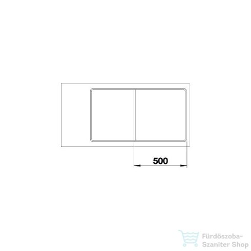 BLANCO AXIA III 5 S-F silgránit mosogató medence,forgatható kivitel, üveg vágólappal, munkalapszintű beépítés, palaszürke 523232