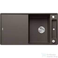   Blanco AXIA III 5 S-F SILGRANIT® mosogató medence munkalapszitű beépítéshez, távműködtetővel, üveg vágólappal, kávé 523236