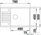 Blanco ZIA XL 6 S Compact SILGRANIT® mosogató medence, antracit 523273