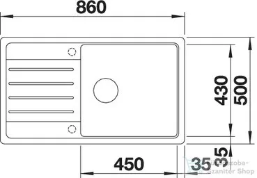 Blanco LEGRA XL 6 S SILGRANIT® mosogató medence, fehér 523328