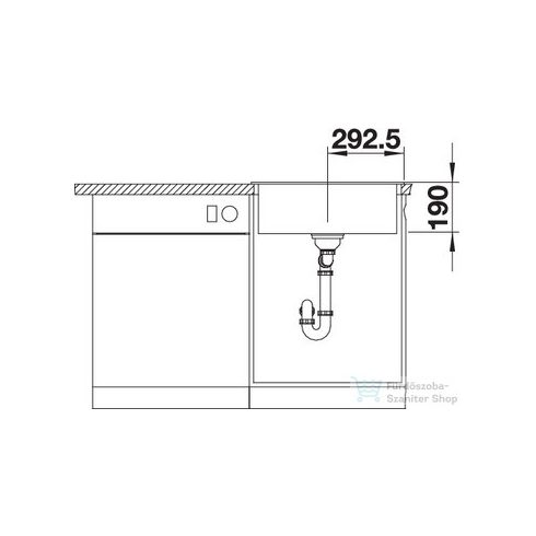 BLANCO LEGRA 6 antracit silgranit mosogató medence 523332