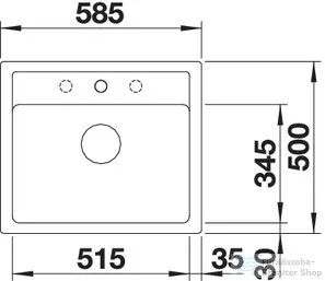 Blanco LEGRA 6 SILGRANIT® mosogató medence, kávé 523337