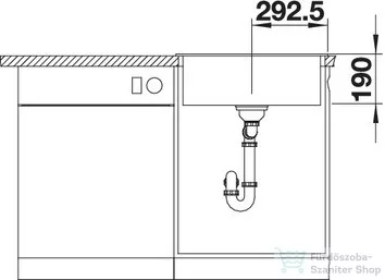 Blanco LEGRA 6 SILGRANIT® mosogató medence, kávé 523337