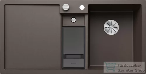 Blanco COLLECTIS 6 S SILGRANIT® mosogató medence, távműködtetővel, jobbos főmedencével, kávé 523353