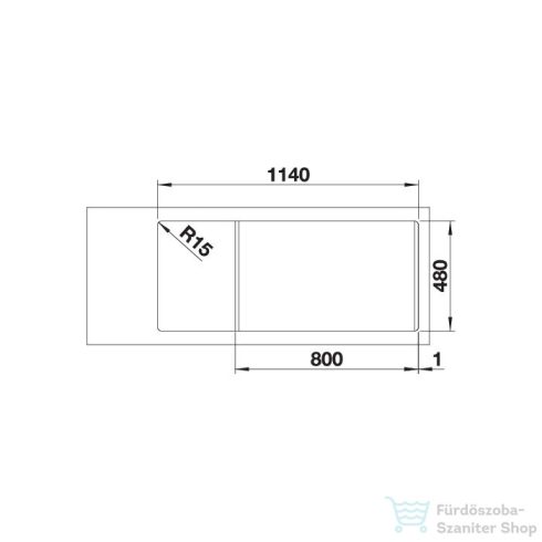 BLANCO DINAS 8 S rozsdamentes acél forgatható mosogató medence 523376