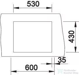 Blanco CLARON 500-IF DURINOX rozsdamentes acél mosogató medence, selyemfényű acél 523390