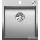 Blanco CLARON 400-IF/A DURINOX rozsdamentes acél mosogató medence, PushControl lefolyó-távműködtetővel, selyemfényű acél 523392