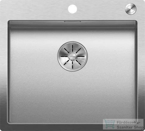 Blanco CLARON 500-IF/A DURINOX rozsdamentes acél mosogató medence, PushControl lefolyó-távműködtetővel, selyemfényű acél 523393