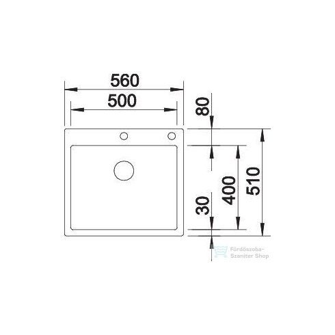 BLANCO CLARON 500-IF/A Durinox mosogató medence 523393
