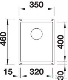 Blanco SUBLINE 320-U SILGRANIT® mosogató medence alulról való beépítéshez, kávé 523415
