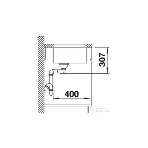 BLANCO SUBLINE 500-U palaszürke silgranit mosogató medence 523433